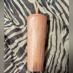 Starbucks pink marble pearl cold cup!